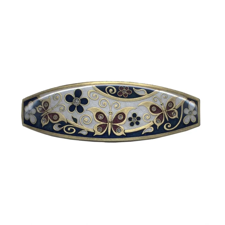 Заколка для волос Clara Bijoux Бабочка G67814 BW/BL