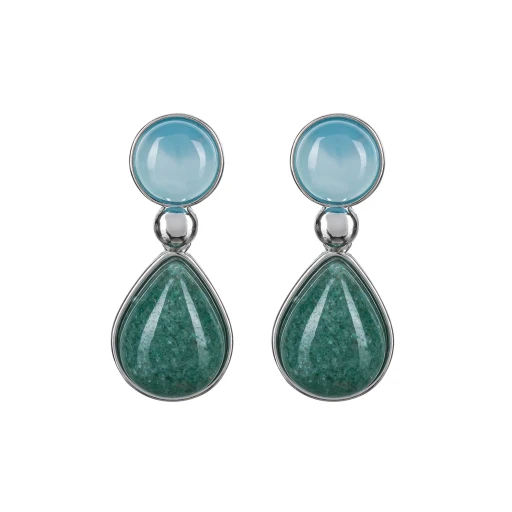 Серьги Possebon Azul, Q. Verde A0738.20.17 S
