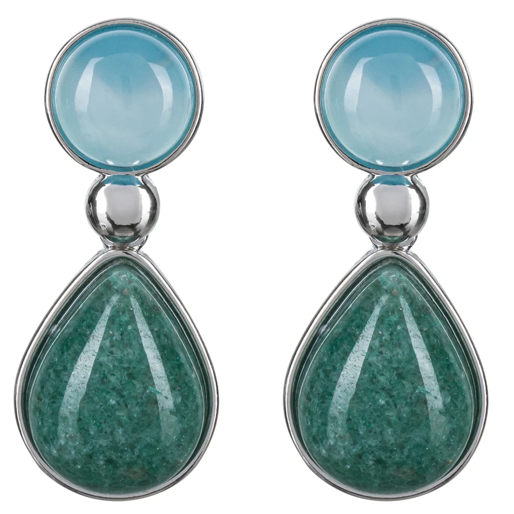 Серьги Possebon Azul, Q. Verde A0738.20.17 S
