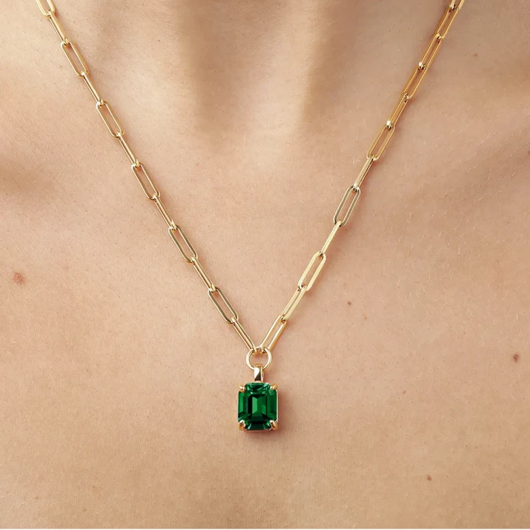 Колье Dyrberg Kern OCTA SG EMERALD GREEN 470102
