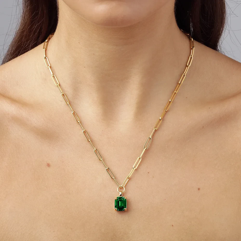 Колье Dyrberg Kern OCTA SG EMERALD GREEN 470102