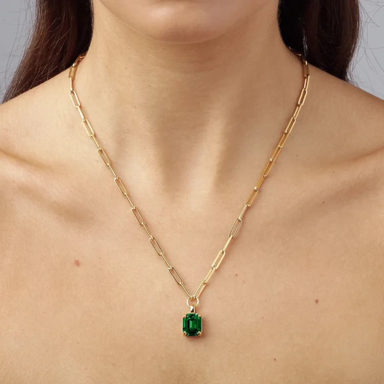 Колье Dyrberg Kern OCTA SG EMERALD GREEN 470102