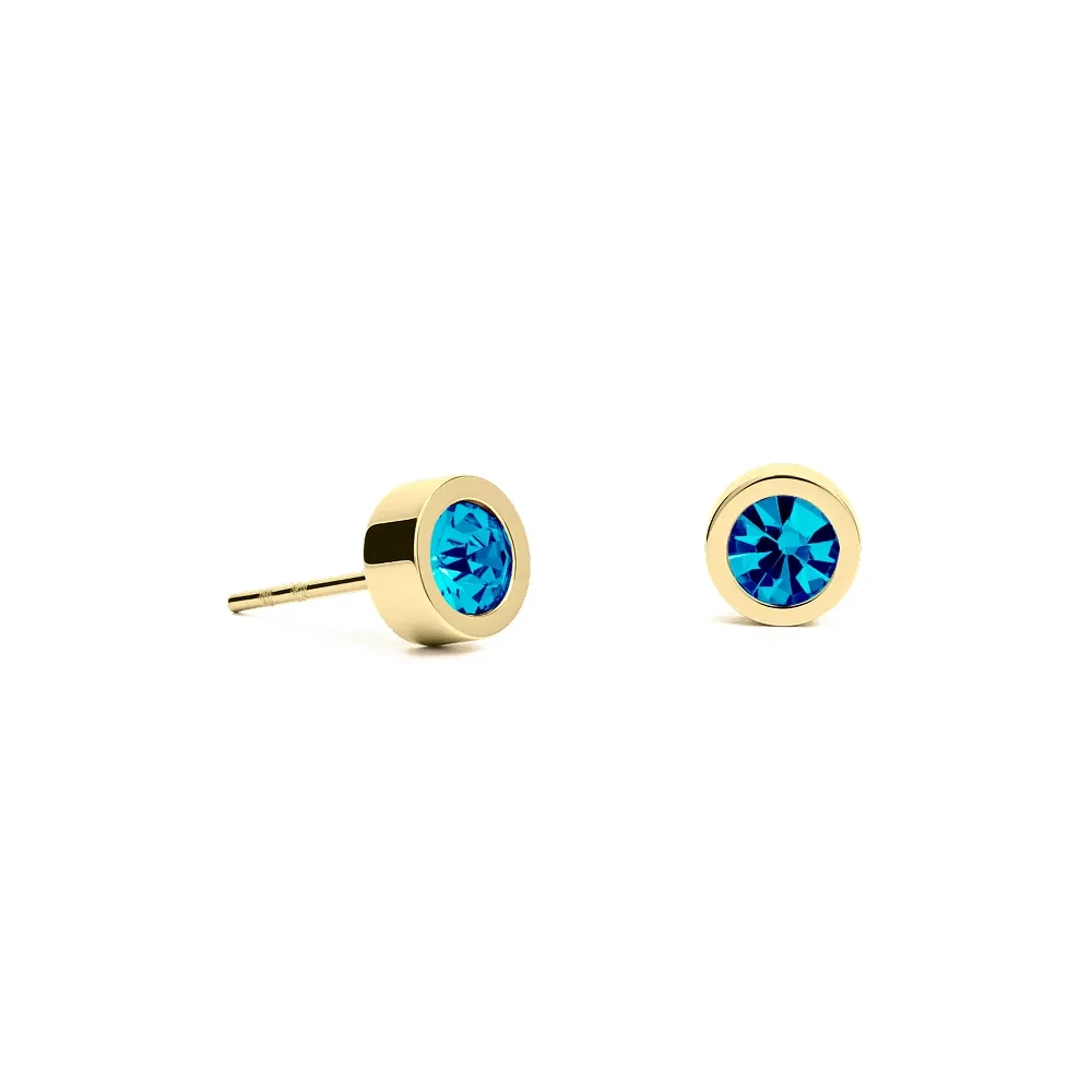 Пусеты Aquamarine 6х3 SWE126 AQ G