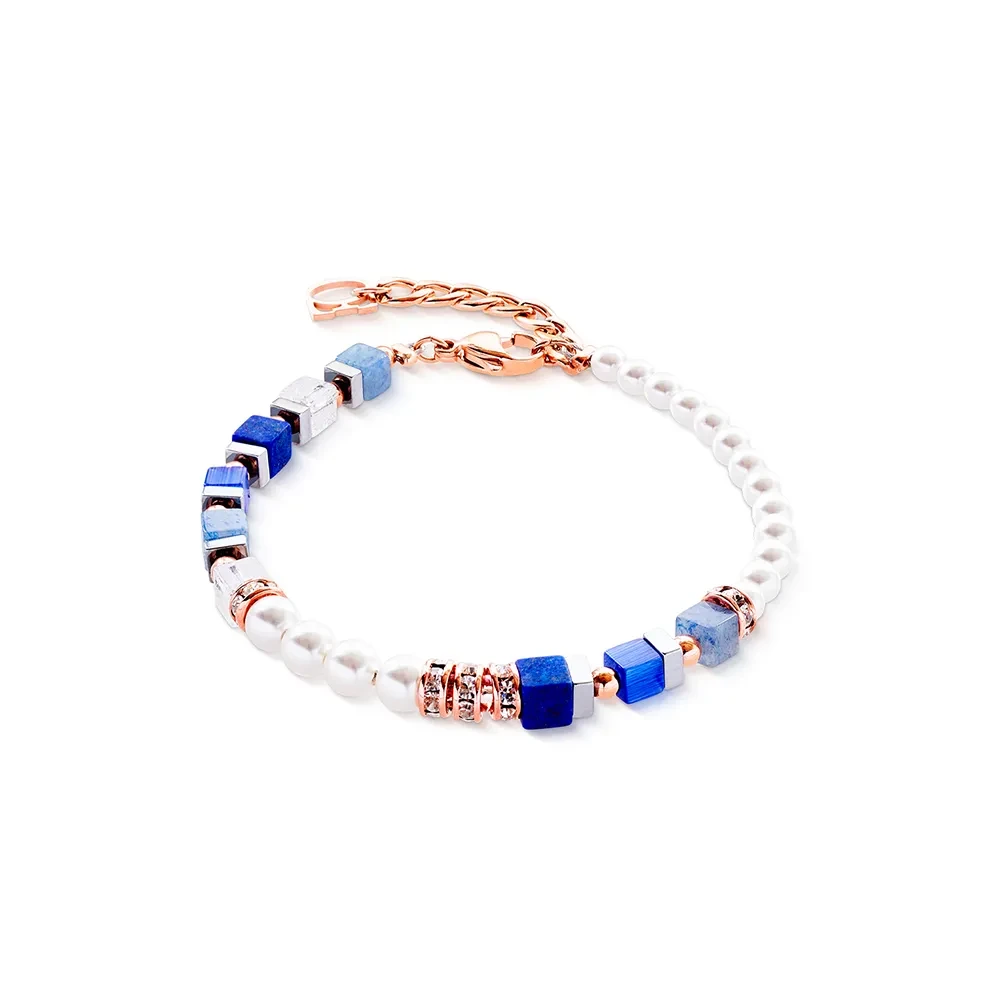 Браслет Coeur de Lion Blue Rose Gold 4354/30-0759