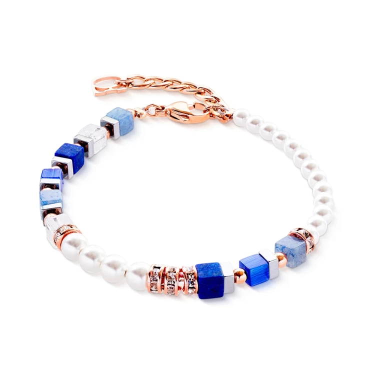 Браслет Coeur de Lion Blue Rose Gold 4354/30-0759