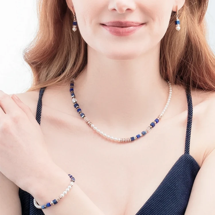 Браслет Coeur de Lion Blue Rose Gold 4354/30-0759