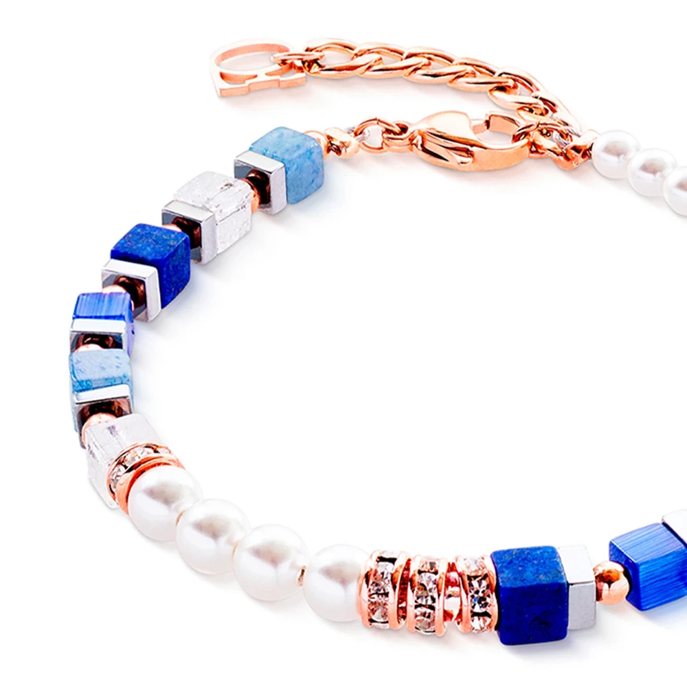 Браслет Coeur de Lion Blue Rose Gold 4354/30-0759