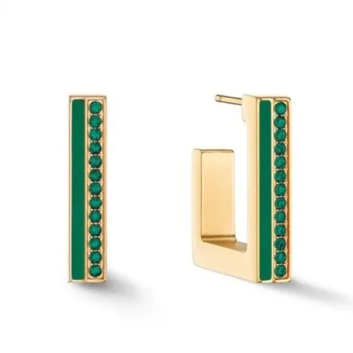 Пусеты COEUR DE LION Dark Green-Gold 0133/21-0549