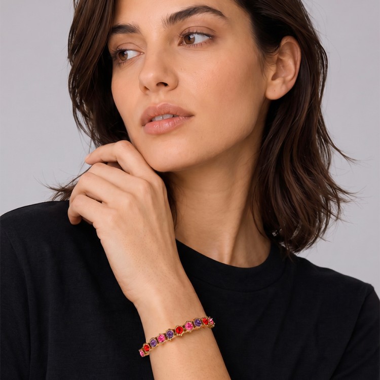 Браслет Dyrberg Kern COURAGE SG RED PINK 490148