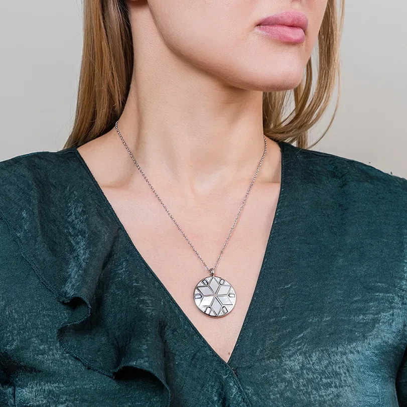 Колье Fiore Luna MANDALA BP03197-1 BL/S