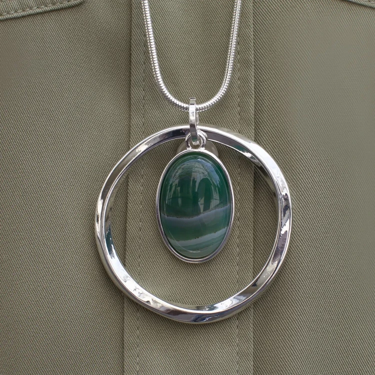 Колье Fiore Luna GREEN QUARTZ LN5144 G/S