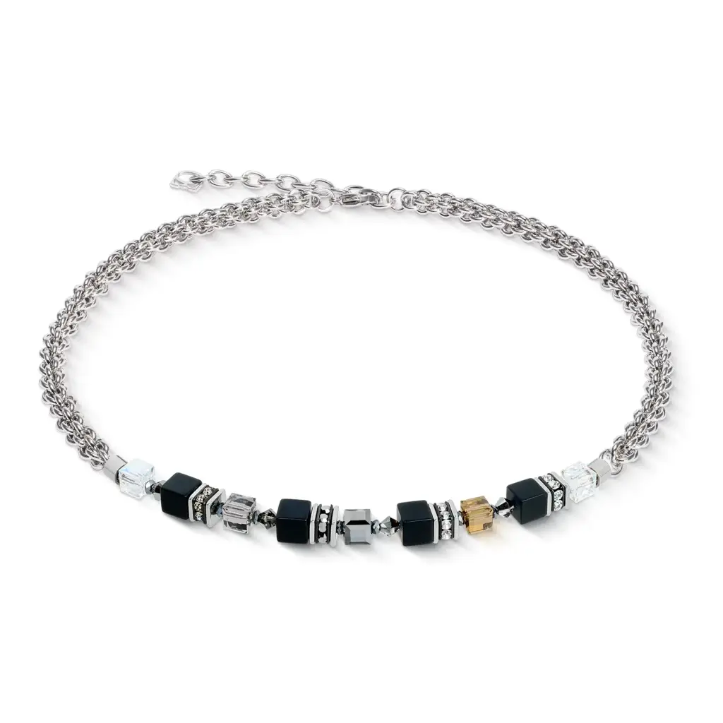 Колье Coeur de Lion Black-Silver 3021/10-1317