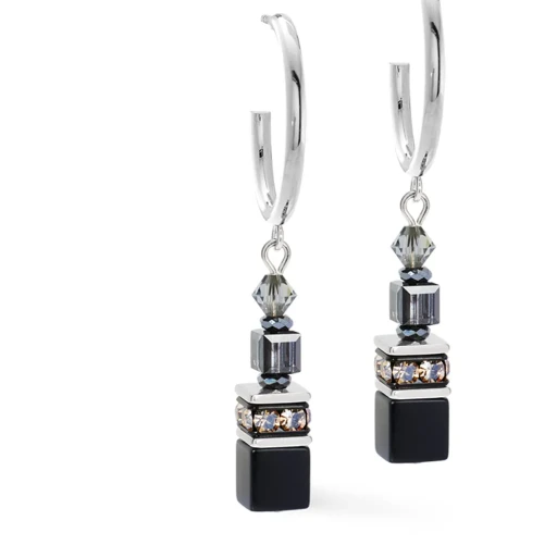 Серьги Coeur de Lion Black-Silver 3021/21-1317