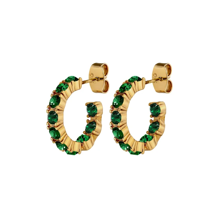 Серьги Dyrberg Kern RAQUEL SG EMERALD GREEN 470112