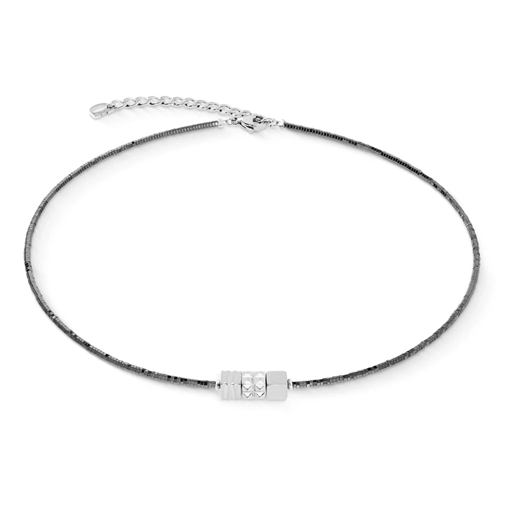 Колье Coeur de Lion Anthracite-Silver 2040/10-1224