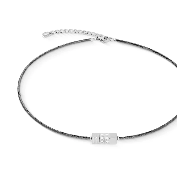 Колье Coeur de Lion Anthracite-Silver 2040/10-1224