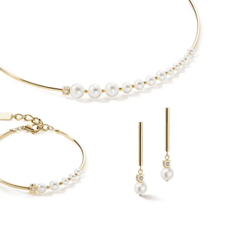 Браслет Coeur de Lion  Asymmetry White-Gold 1102/30-1416