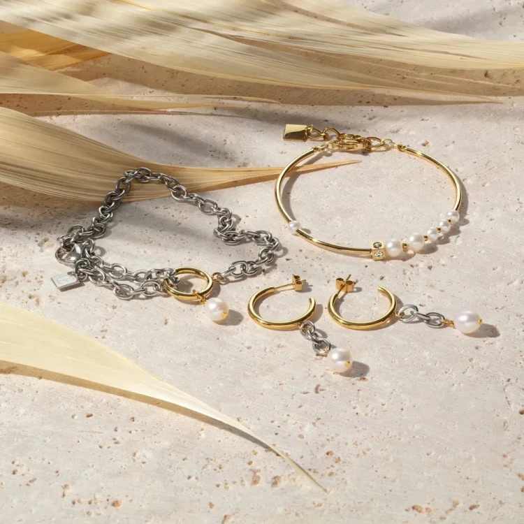 Браслет Coeur de Lion  Asymmetry White-Gold 1102/30-1416