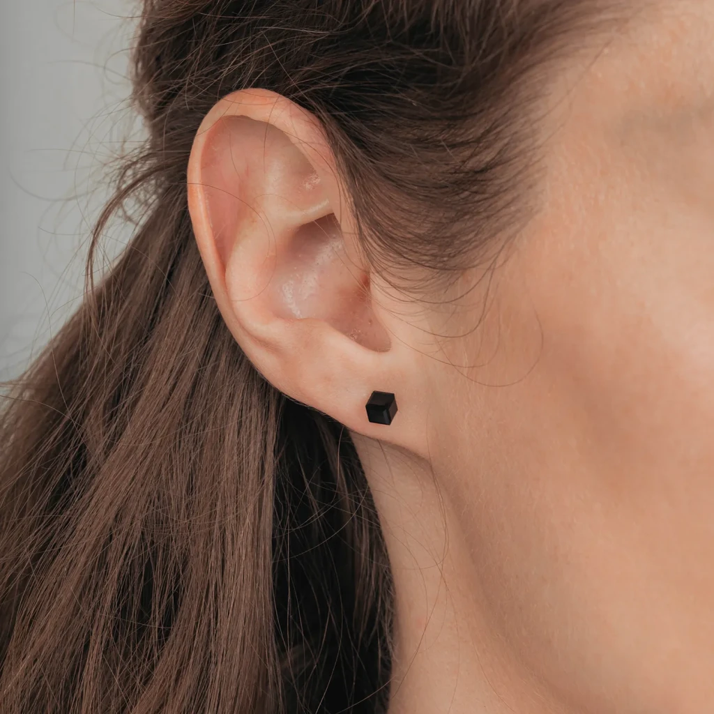Пусеты Black Fiore Luna SWE2127/1 BL G