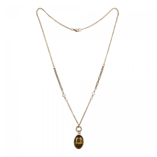 Колье Fiore Luna TIGER EYE LN5156 BR/G