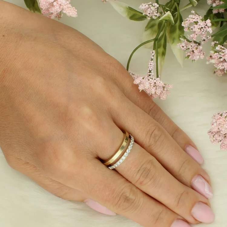 Кольцо Coeur de Lion Crystal-Gold 0136/40-1816 58