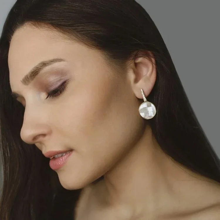 Серьги Possebon Mother Pearl Mosaic A2954.1 G