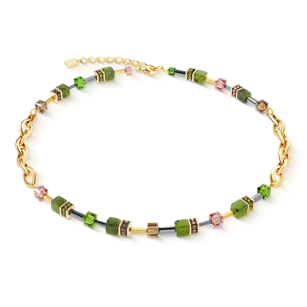 Колье Coeur de Lion Green-Gold 4524/10-0516