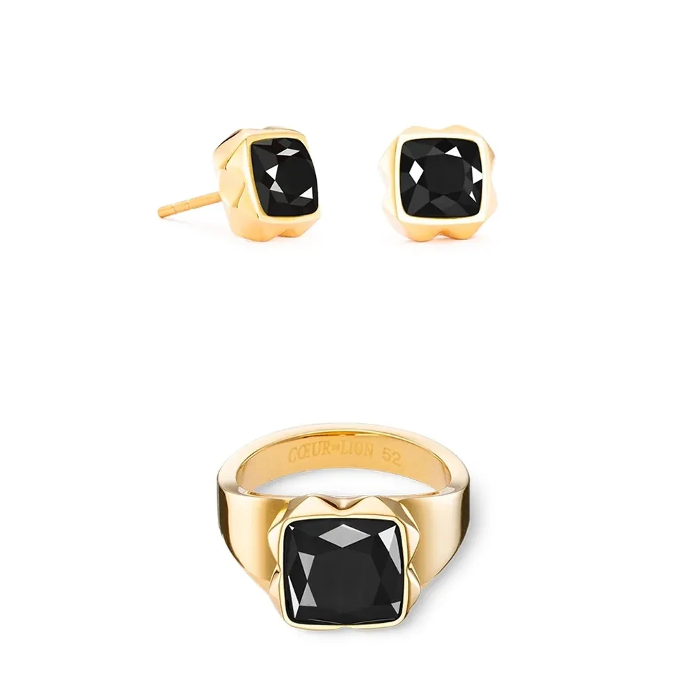 Кольцо Coeur de Lion Black-Gold 1200/40-1316 56