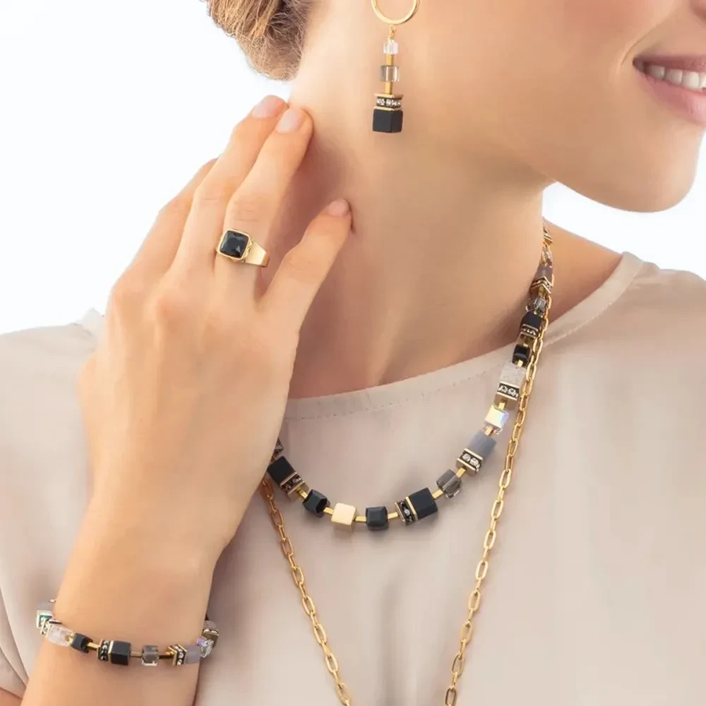 Кольцо Coeur de Lion Black-Gold 1200/40-1316 56
