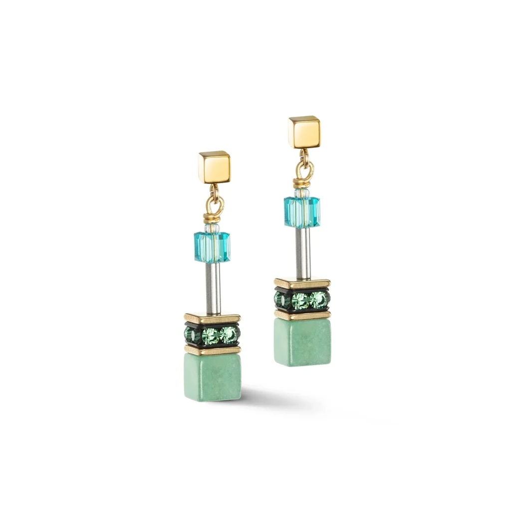 Пусеты Coeur de Lion Green-Turquoise 4905/21-0506