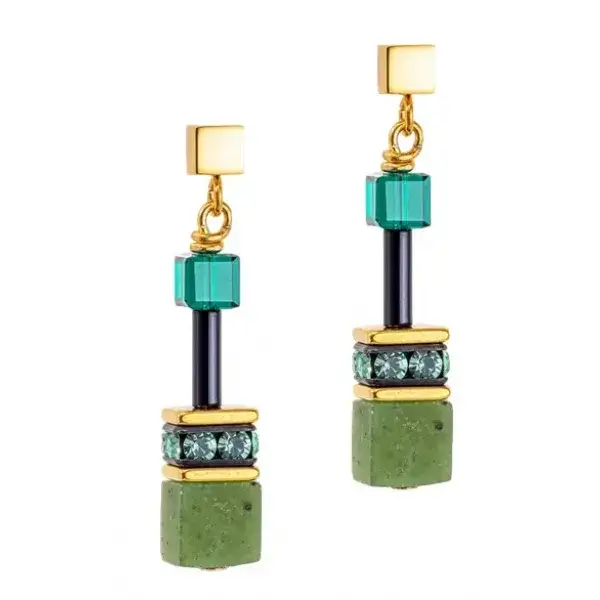 Пусеты Coeur de Lion Green-Turquoise 4905/21-0506