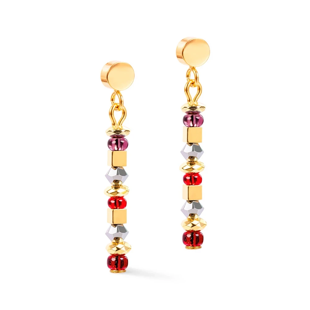 Серьги Coeur de Lion Brown-Red 4359/21-1103