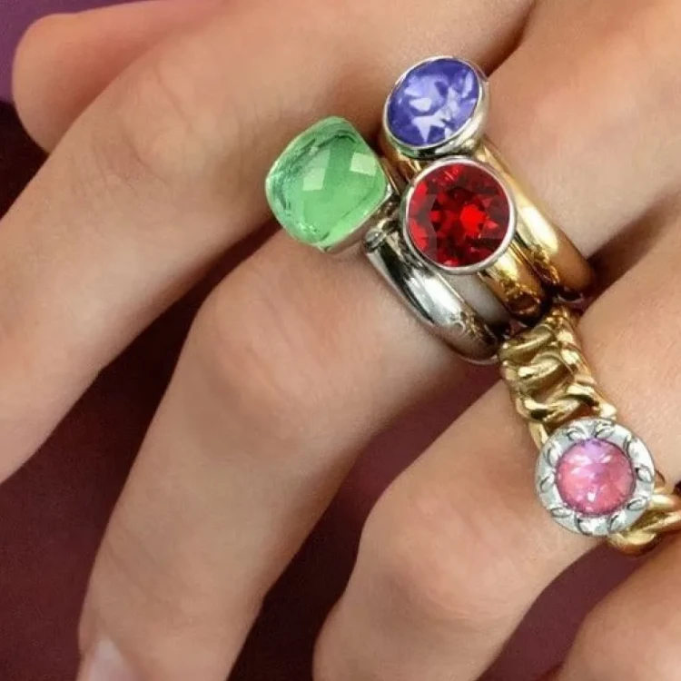 Кольцо Qudo Firenze peridot 16.5 мм 610842 G/S