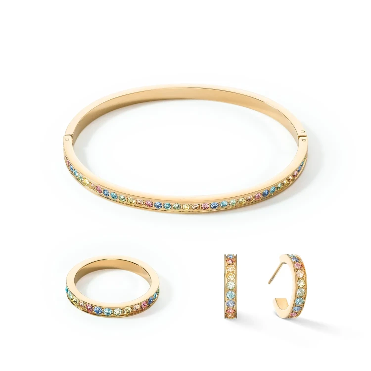 Кольцо Coeur de Lion Multicolour Pastel Gold 54 0127/40-1590 54