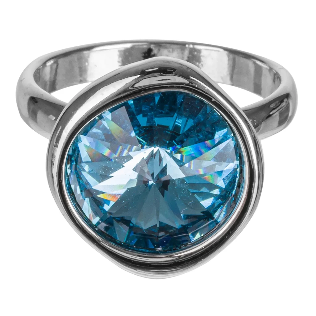 Кольцо Fiore Luna Aquamarine K1902.M22 BL/S