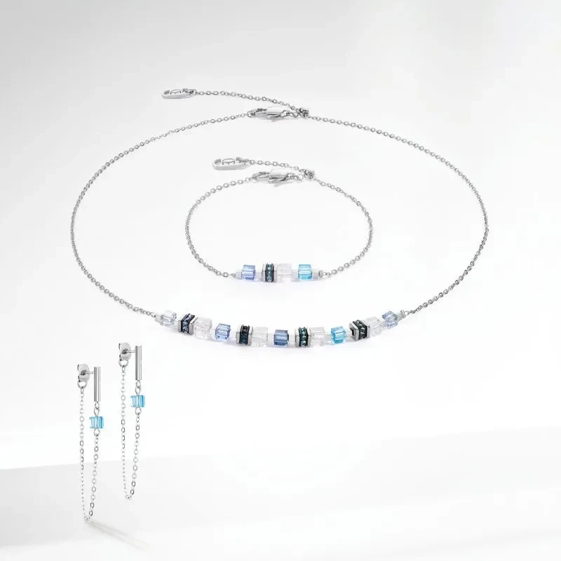 Колье Coeur de Lion Blue-Silver 5076/10-0717