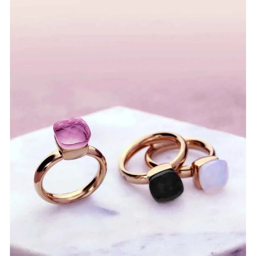 Кольцо Qudo Firenze smoky quartz 16.5 мм 610121 BW/S