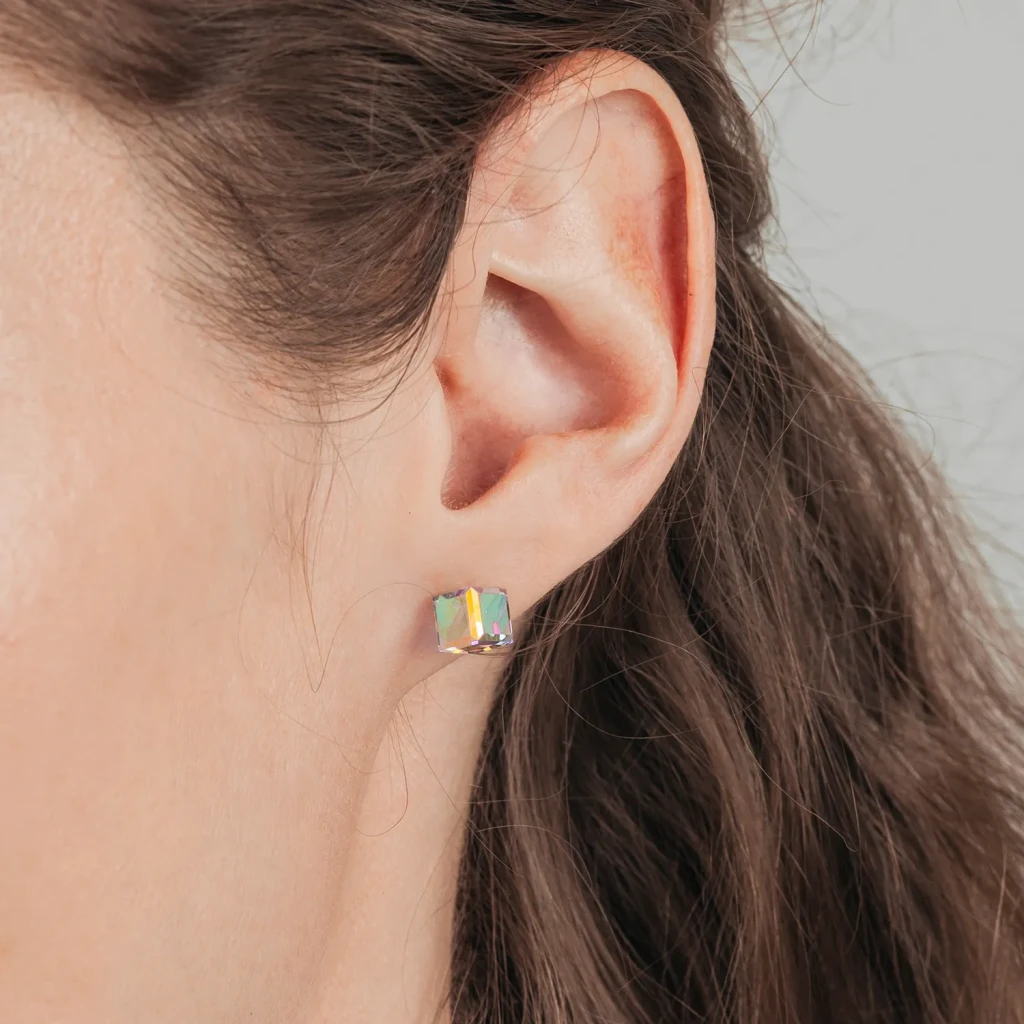 Fiore Luna Пусеты Crystal AB SWE0127/2 AB G