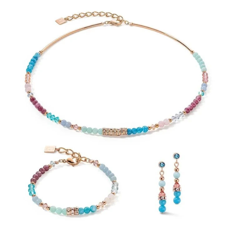 Пусеты Coeur de Lion  Aqua-Lilac 6020/21-2026
