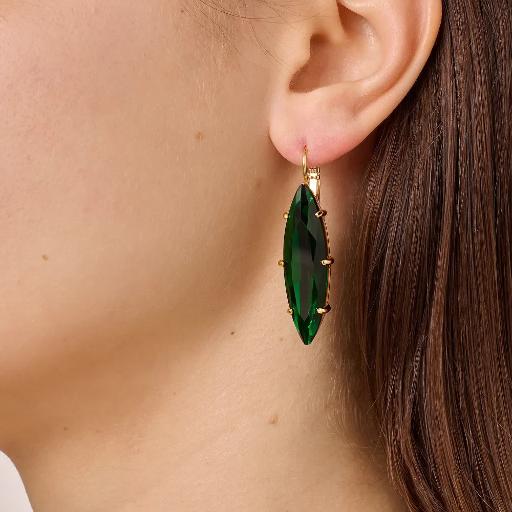 Серьги Dyrberg Kern KALAY SG EMERALD GREEN 470007