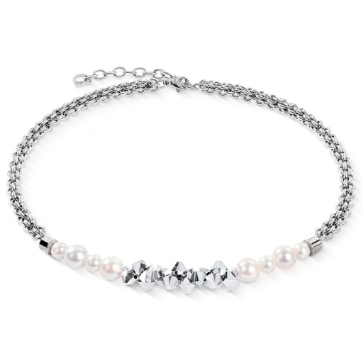Колье Coeur de Lion White-Silver 2060/10-1417