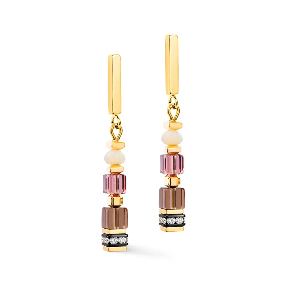 Серьги Coeur de Lion Red-Beige 3041/21-0310