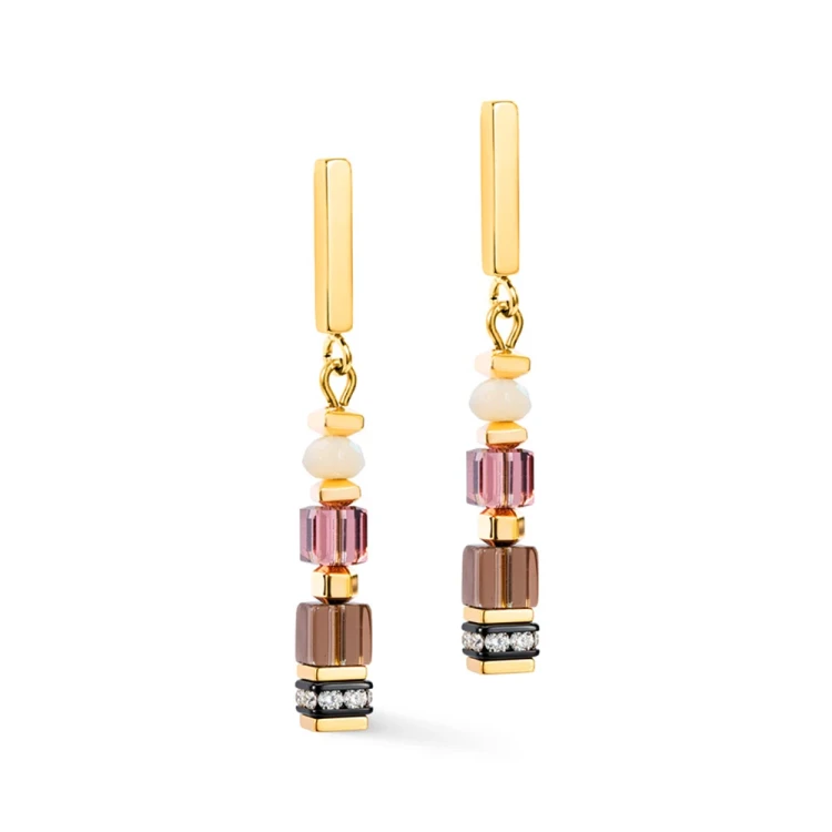 Серьги Coeur de Lion Red-Beige 3041/21-0310