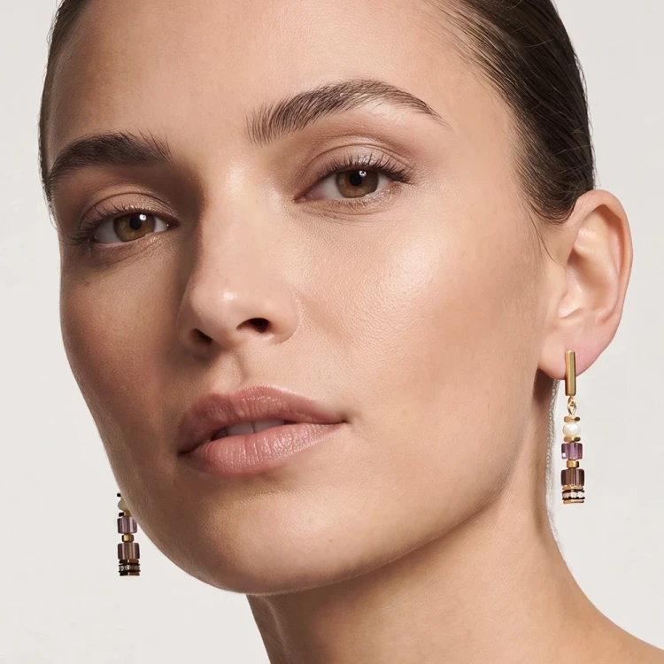 Серьги Coeur de Lion Red-Beige 3041/21-0310