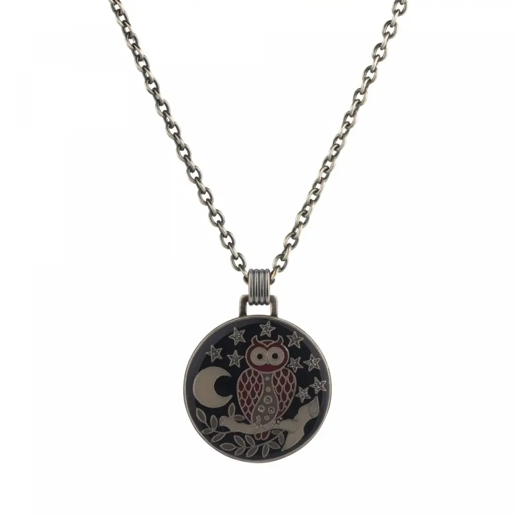 Колье Clara Bijoux Сова B26118-18 BW