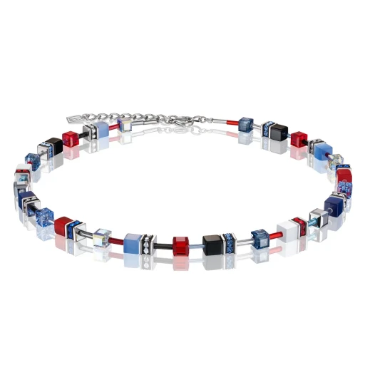 Колье Coeur de Lion Blue-Red 2838/10-0703