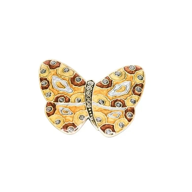 Заколка для волос Clara Bijoux Бабочка мини G73124 BR/G
