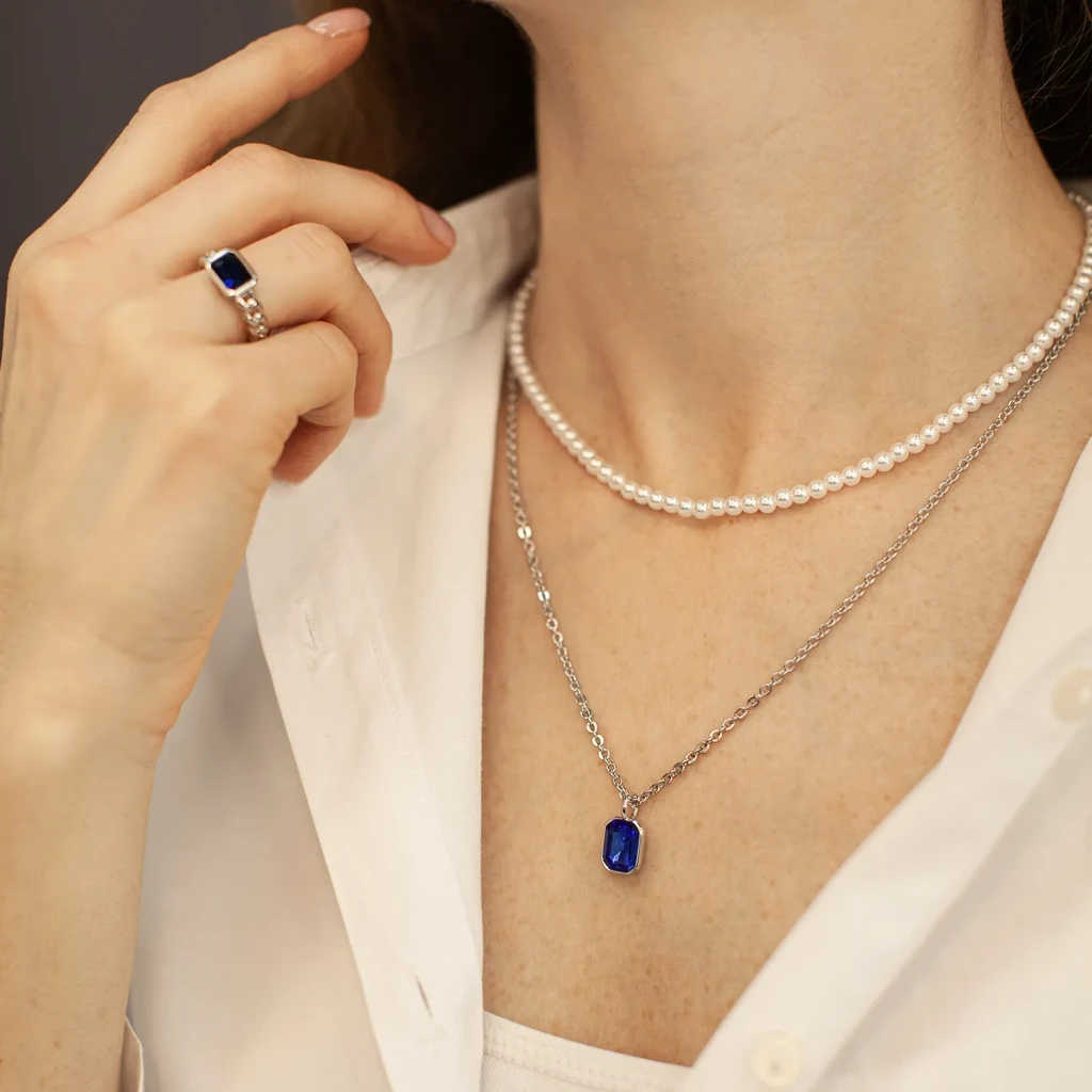 Колье Fiore Luna SAPPHIRE BCN08992-06