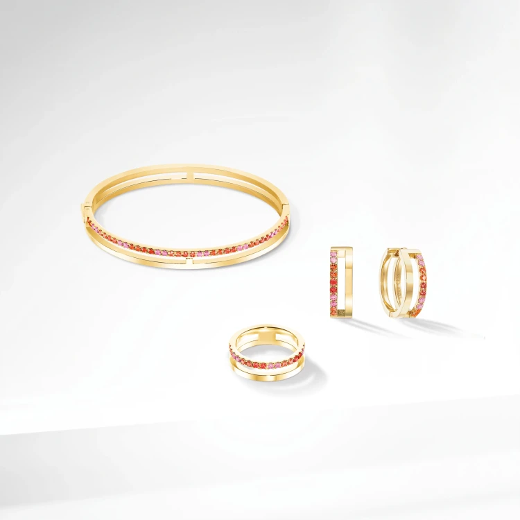 Кольцо Coeur de Lion Red-Gold 0136/40-0316 60