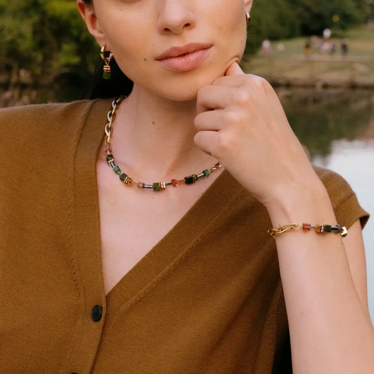 Серьги Coeur de Lion Green-Gold 4524/21-0516